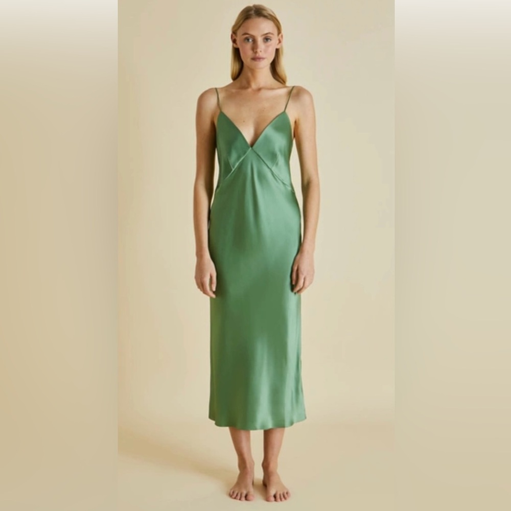 Olivia Von Halle Silk Slip Dress - NWT in box